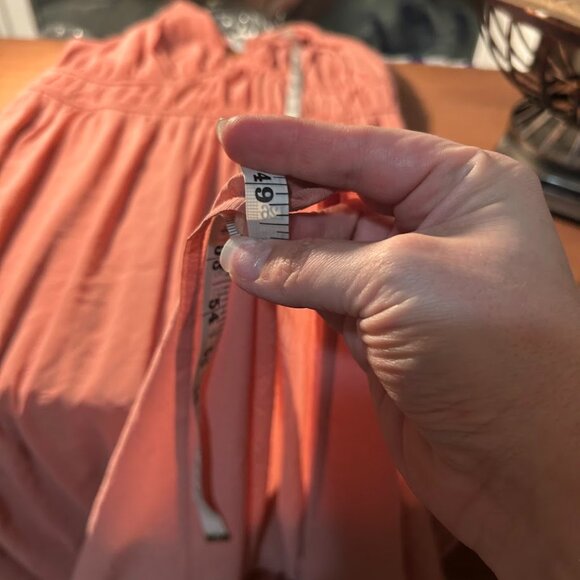 H&M Women's M Blush Pink Dress Empire Waist Sleeveless Recycled Formal Cocktail - Picture 12 of 12